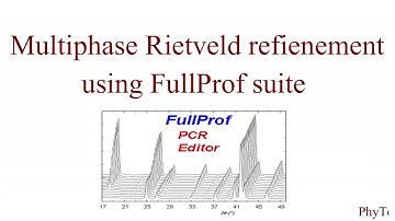 Multiphase rietveld refinement with FullProf suite - a step by step tutorial
