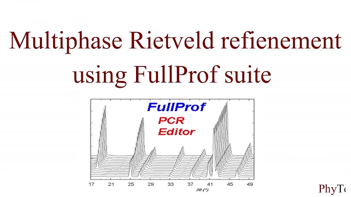 Multiphase rietveld refinement with FullProf suite - a step by step tutorial