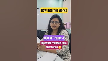 How Internet Works | Important Protocols | Sure Shot Series UGC NET Paper-1 Ep-2 #shorts #ugcnet