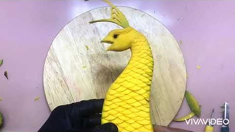 HƯỚNG DẪN CẮT TỈA CON VẬT#3: BÍ ĐỎ thành CHIM CÔNG ĐƠN GIẢN TẠI NHÀ