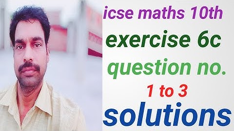 icse maths class 10 chapter ratio and proportion ex. 6c question no 1 to 3 Solutions,icse syllabus