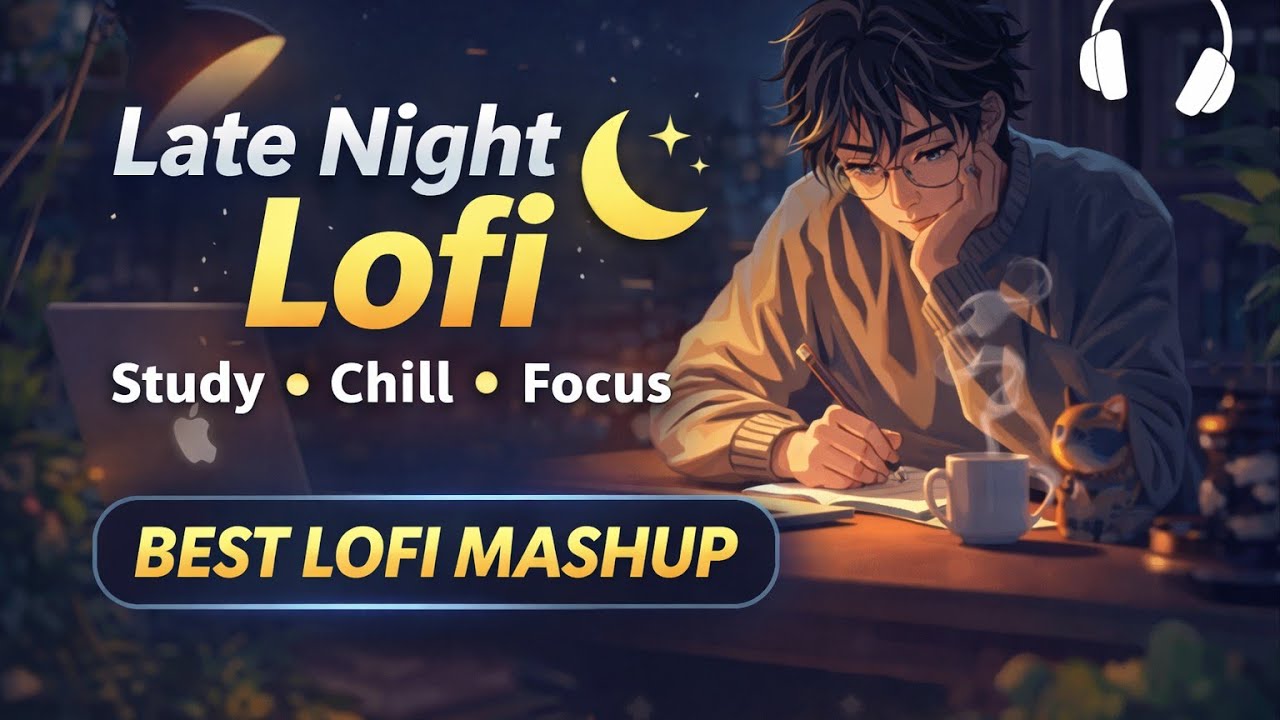 Late Night Study Lofi Mashup 🌙 | Chill Beats for Focus, Study & Relax 🎧