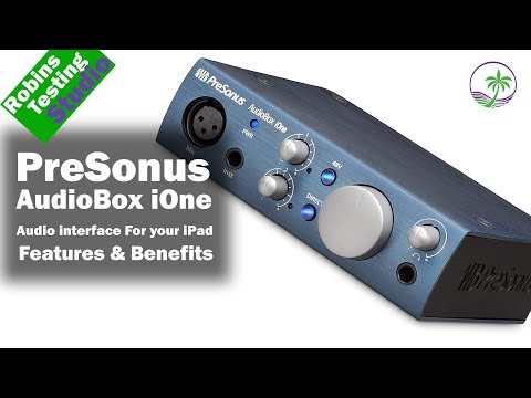 PreSonus AUDIOBOX iONE Record Anything, Anywhere. The Singer / Songwriter’s Best Friend