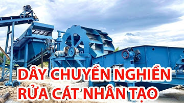 Dây chuyền nghiền rửa cát nhân tạo