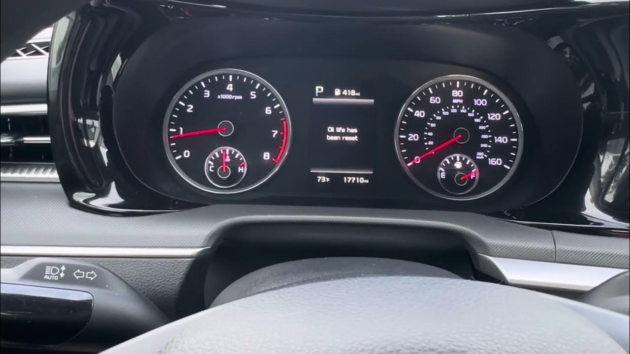 2023 Kia K5 Engine Oil Change Due Now Reset Oil Life After Oil Change
