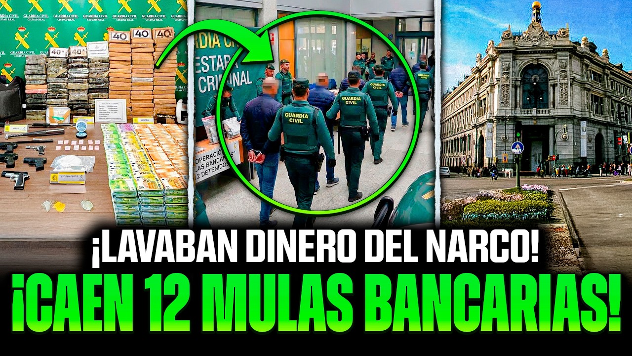 🚨 ¡¡IMPACTANTE!! CAZAN A 12 MULAS BANCARIAS… LA GUARDIA CIVIL DESTAPA RED CRIMINAL