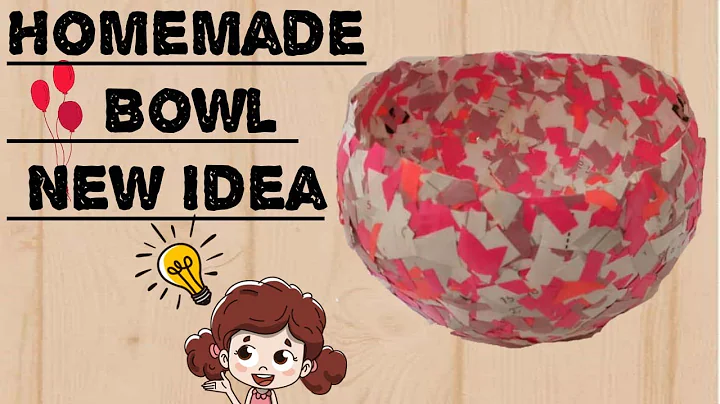 easy balloon craft / Balloon hack | Confetti balloon bowl craft | by Creative world by FK