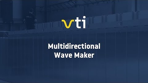VTI SL - Multidirectional Wave Maker