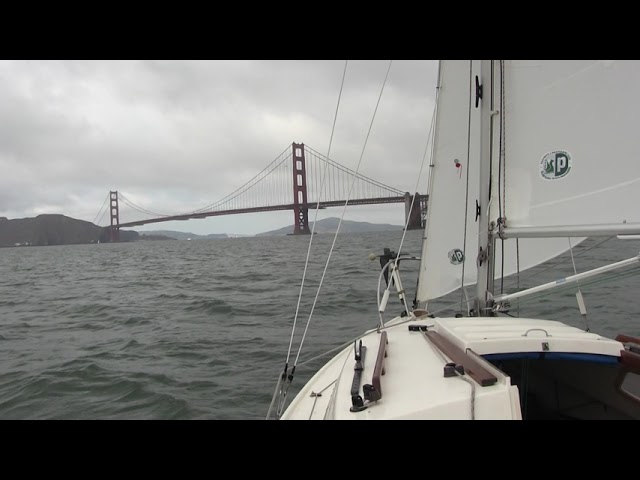 Approaching The Gate under sail