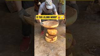 😱 HUGE Log to Minimalist Zen Table! (Satisfying Wood Art) #shorts