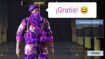 Gratis skin de Carver Butcher ¡Cheers! - COD Mobile