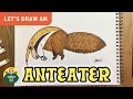 How to draw an anteater  episode 73