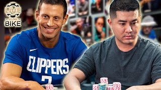 Garrett and @Andystackspoker  BATTLE in HIGH STAKES Cash Game! ♠ Live at the Bike!