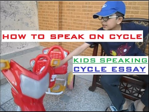 simple speech on bicycle