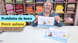 Barradinhos Baby | Fraldinha com Barquinho em patch apliquê para bebês