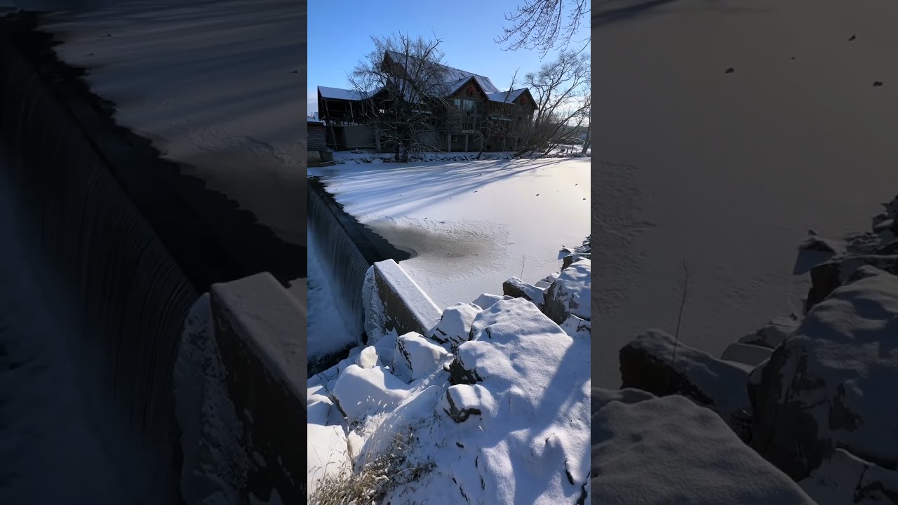 The Old Mill Frozen in Pigeon Forge Tennessee