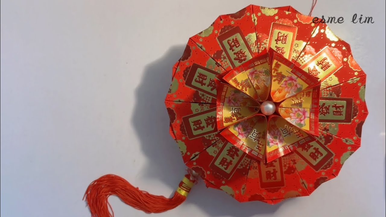 红包灯笼 hongbao tanglung craft 