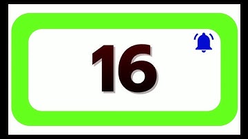 16 Seconds Countdown Timer With Sound Effect COLOR 4K   HD   1080