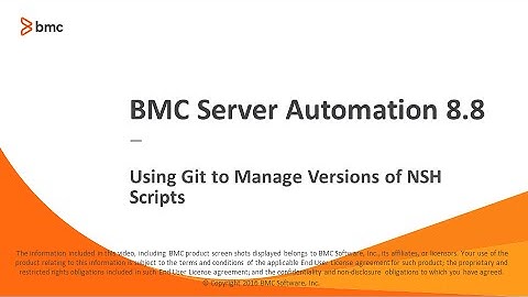 BSA: Using Git to Manage Versions of NSH Scripts