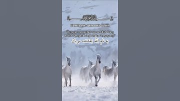 🌙 سوره والعادیات با تلاوتی زیبا و ترجمه فارسی دری و انگلیسی | آرامش‌بخش و دلنشین