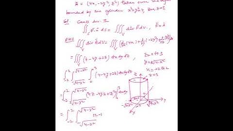 Verify  Gauss divergence theorem for 2001 vector analysis upsc cse ias maths optional