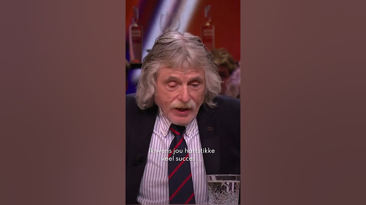 Johan Derksen sprint de Vandaag Inside-studio uit! 😂😂
