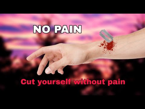 How to CUT yourself without any pain | Easy and Quick Method