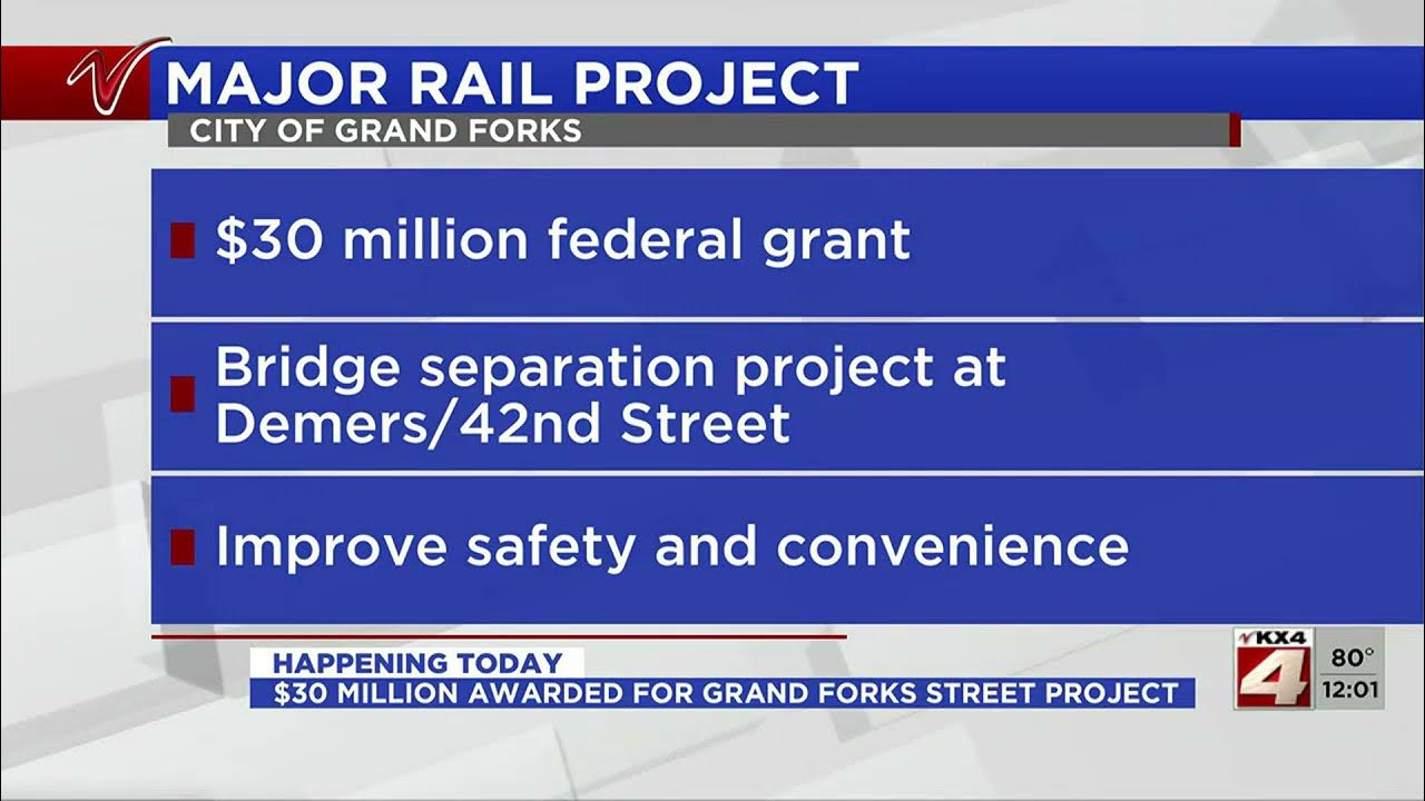 30 million awarded for Grand Forks street project YouTube