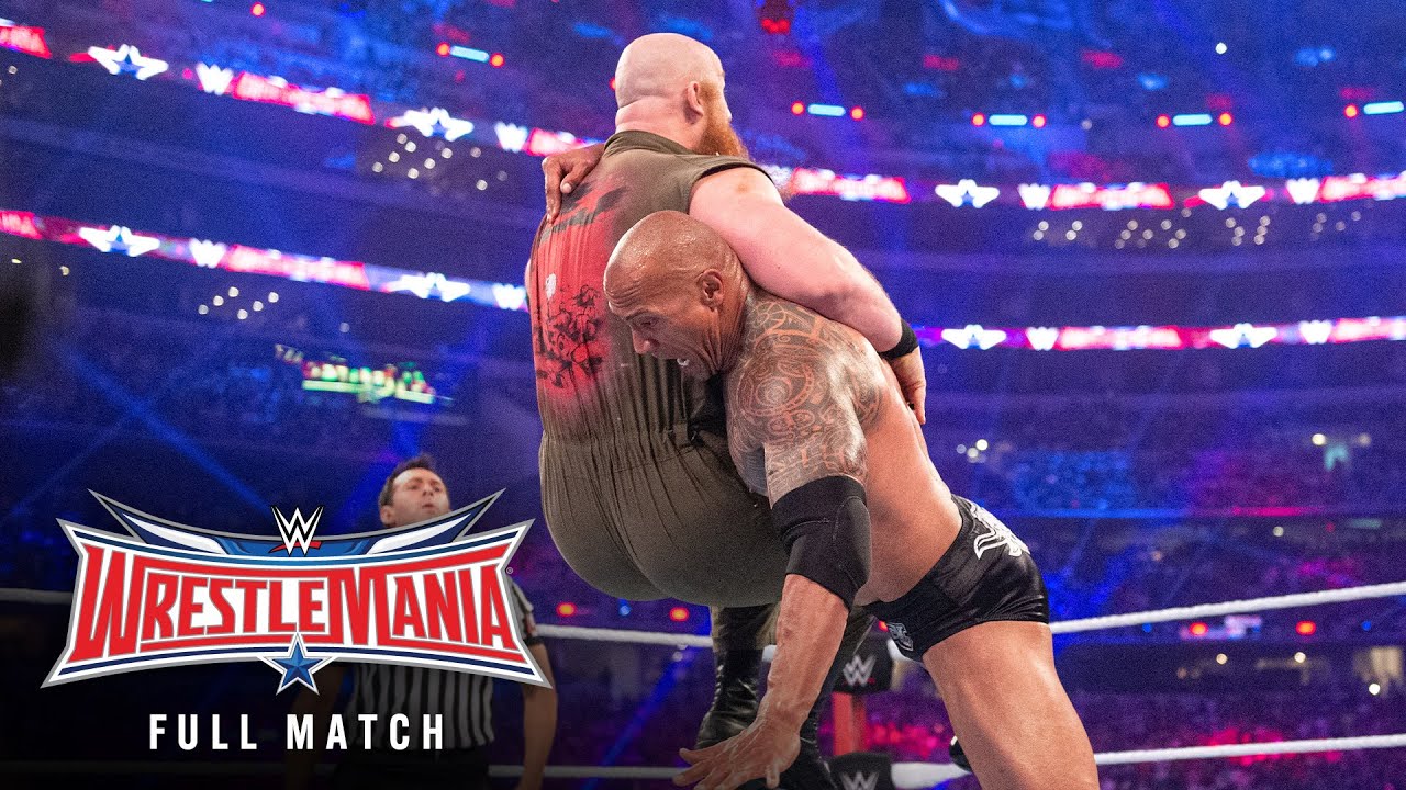 FULL MATCH  The Rock vs Erick Rowan WrestleMania 32