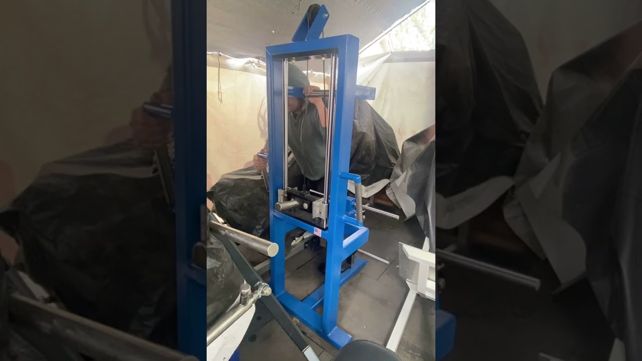 Standing leg curl on linear bearings Custom Built