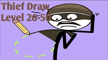 Thief Draw: Escape Puzzle Level 26-50 By Weegoon Stickman Androidios Gameplays & Walkthrough
