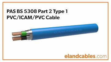 PAS BS 5308 Part 2 Type 1 PVC/ICAM/PVC cable animation