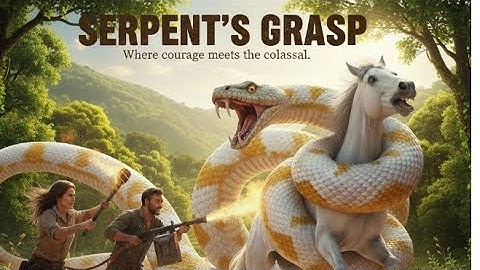 Brave Heroes Save Poor Horse From Ferocious Giant Python #snakeattack #animalattack 