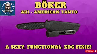 Böker - AK1 American Tanto. A BANGING EDC Fixed Blade for under $130!