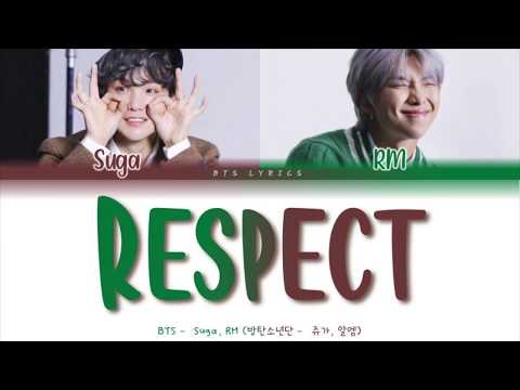 BTS Suga & RM (방탄소년단 슈가, 알엠) - 'Respect' Color Coded Lyrics {Han_Rom_Eng} 가사 (Read desc.)