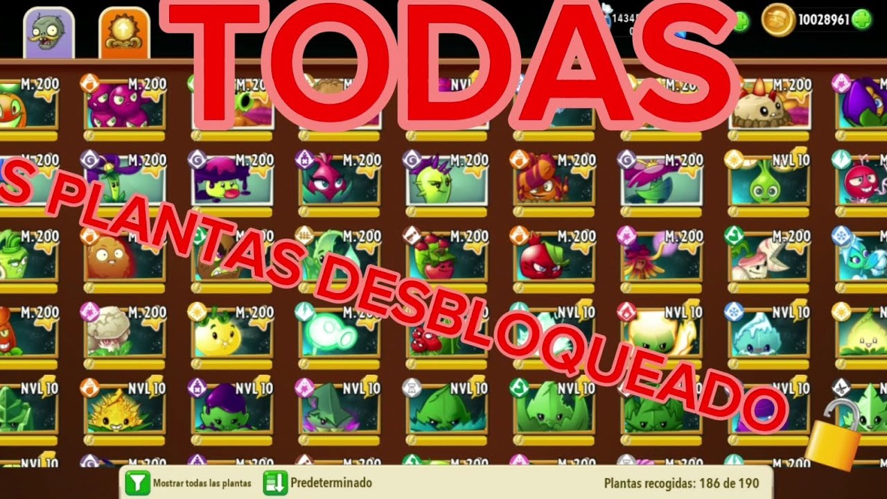 planta vs zombies 2 tener todas las plantas diamantes y dinero infinito ...
