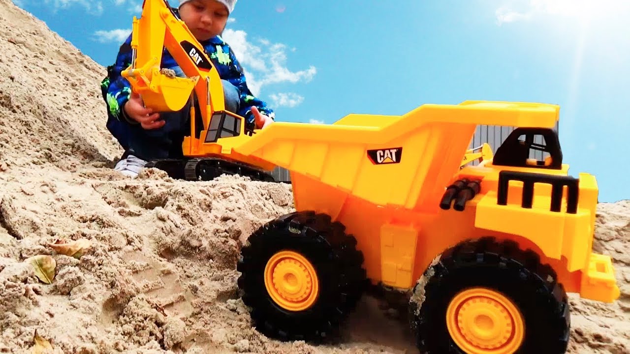 Toy Dump Trucks Construction Vehicles Excavator Trucks for kids Video