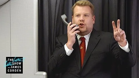 James & Reggie Take Off for #LateLateLondon