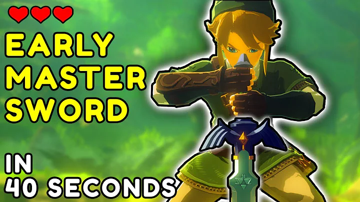 EASY How to get Master Sword EARLY in 40 Seconds | Zelda BOTW Tricks