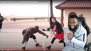 I LIKES THIS!!! Professor FORCED Into 1v1 vs Trash Talking Ripped Body Builders