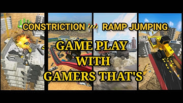 Construction Ramp Jumping - Gameplay Walkthrough Part 1 Levels 1-3 (Android, iOS)