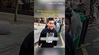 Three students praised after turning in lost cash to police