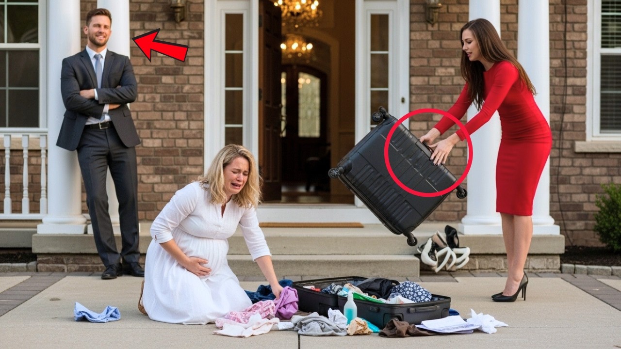 Husband Let His Mistress Throw His Wife's Luggage Outside—Unaware His Pregnant Wife Was The Secret B