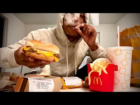 H*GH MCDONALDS QUARTER POUNDERS MUKBANG *THEY CAME RAW!!*