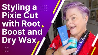 Pixie Hair Cut Tutorial Comparison | TIGI CatwalkRoot Boost Spray and Enjoy Dry Wax