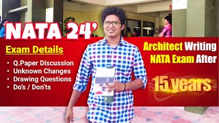 Architect Writing NATA Exam after 15 yrs | Mark Scored | Things to know before Exam | Drawing Exam