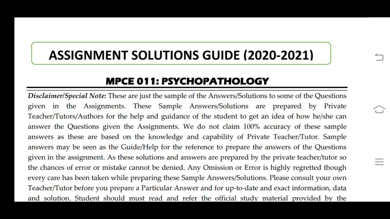 ignou mpa solved assignment 2020 21