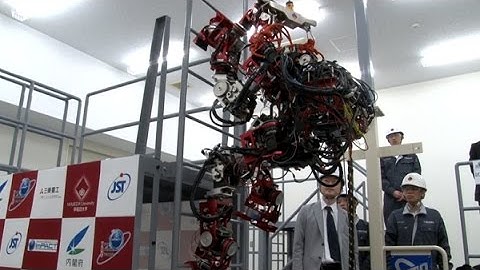 キビキビはしご昇降、進化する災害用ロボ