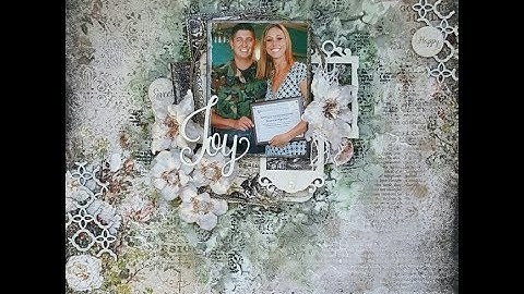 "Joy" Mixed Media Layout Tutorial Featuring the New Remnants Collection by Jessica McFall