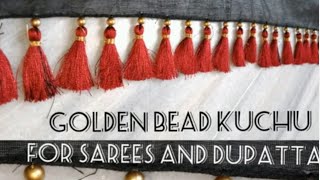 Saree kuchu Making/Gold Bead / Simple method